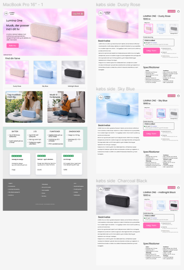 Lumina One landingpage